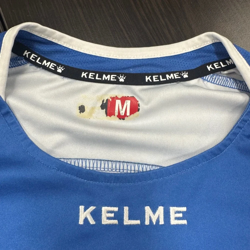 Kelme RCD Espanyol Barcelona Soccer Jersey Mens‎ M Blue White Striped 25